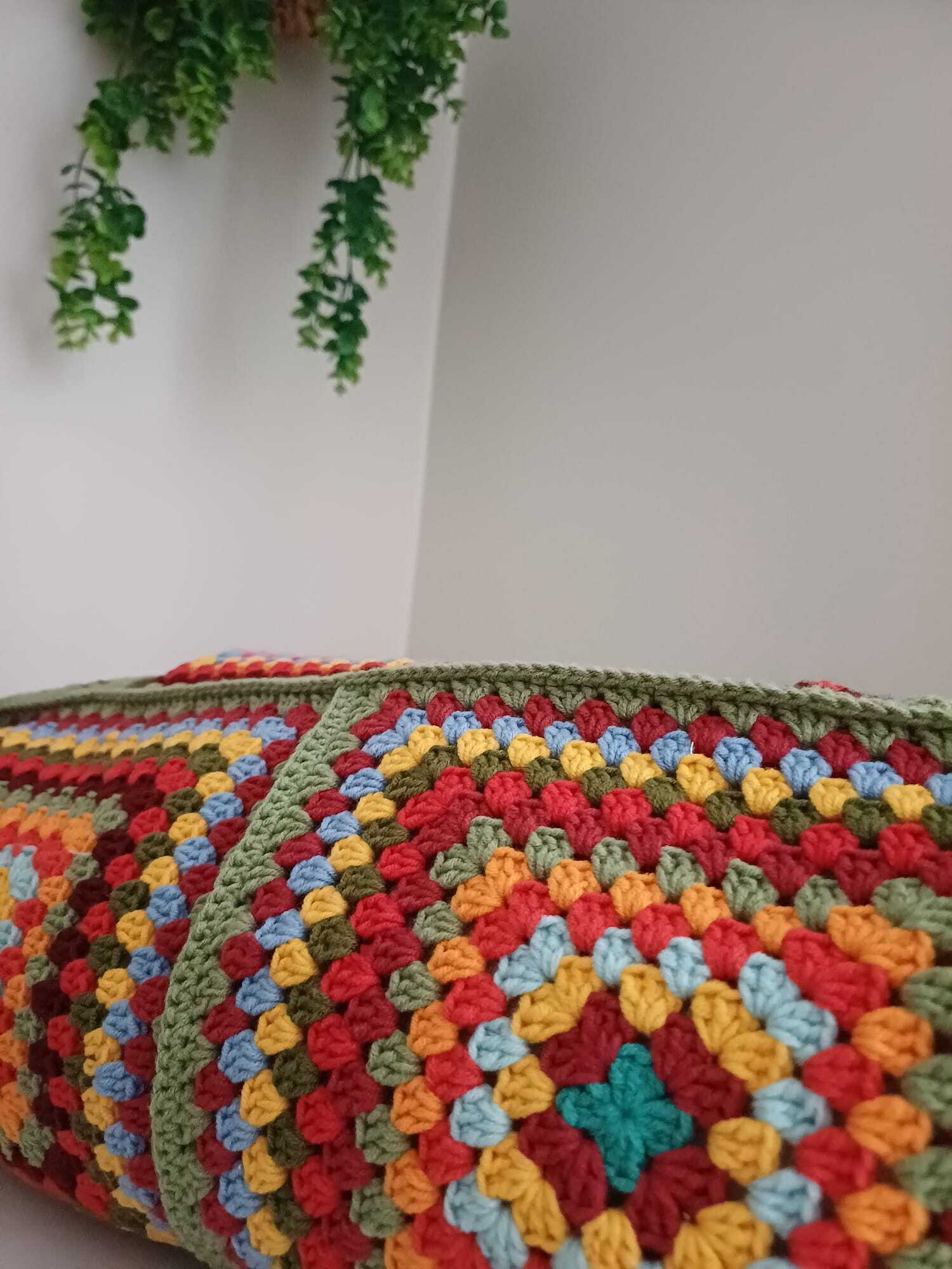 El Örgüsü Karışık Renkli Poppins Çanta